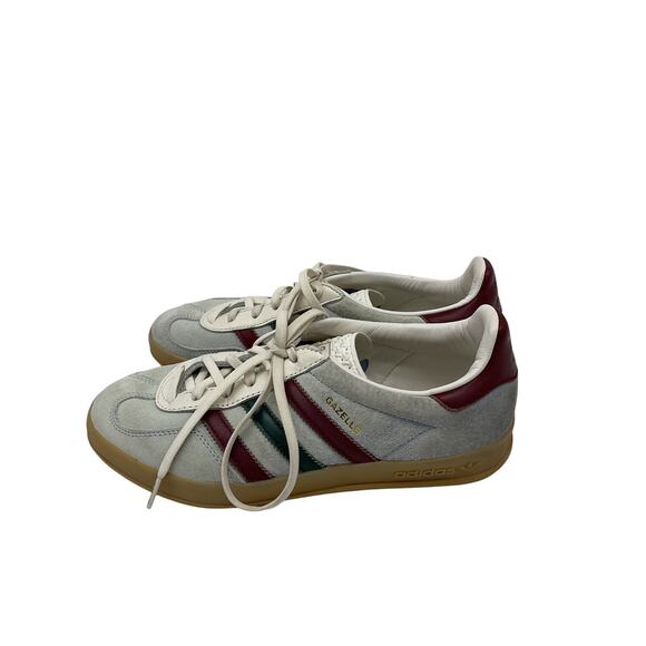 Adidas 'Gazelle' Grey Suede Indoor Shoes Size 6.5 - Picture 3 of 7